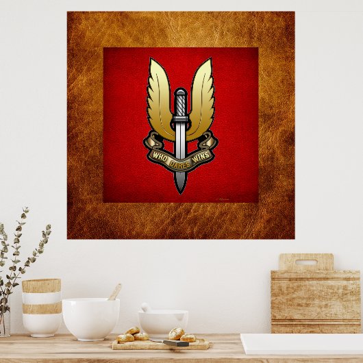 Speciale luchtdiensten (SAS) Poster (Keuken)