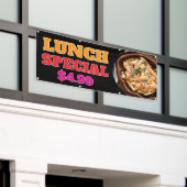 Speciale lunchbanner spandoek (Buitenkant Gebouw)