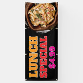 Speciale lunchbanner spandoek (Verticaal)