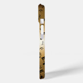 Speciale Luxe Gold- en zwarte Muzieknoten Case-Mate iPhone Case (Achterkant / Links)