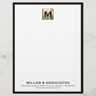 Speciale Luxe Monogram Business Letterhead Briefhoofd