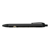Speciale Luxe Rond Monogram Zwarte Inkt Pen (Bovenkant)
