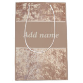 Speciale luxe tas voor speciale luxe fluwelen medium cadeauzakje (Voorkant)