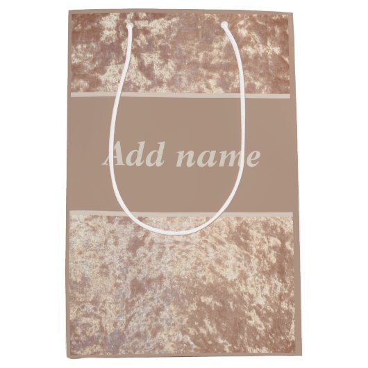 Speciale luxe tas voor speciale luxe fluwelen medium cadeauzakje (Voorkant)