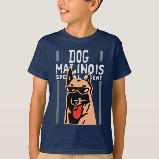 speciale Malinese dog agent T-shirt (Voorkant)