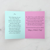 Speciale mam Roze Floral Gele Irozen houden van jo Kaart (Binnen)