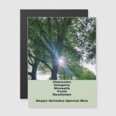 Speciale Man Birthday Magnetisch Wenskaart (Voorkant / Achterkant)