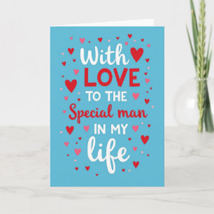 Speciale Man In Mijn Leven Liefdeskaart Kaart