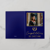 Speciale MD Doctor in de geneeskunde Afstuderen Folie Wenskaart (Buiten Laag)