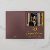 Speciale MD Doctor in de geneeskunde Afstuderen Folie Wenskaart (Buiten Laag)