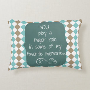 Speciale mensen en favoriete herinneringen Quote Decoratief Kussen