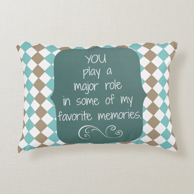 Speciale mensen en favoriete herinneringen Quote Decoratief Kussen (Voorkant)