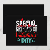 Speciale mensen hebben verjaardagen te Valentijnsd Kaart (Voorkant / Achterkant)