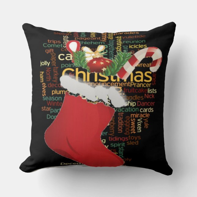 Speciale Merry Christmas Home Decor Patroon Design Kussen (Voorkant)