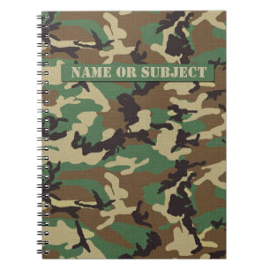 Speciale militaire camouflage-laptop voor Woodland Notitieboek