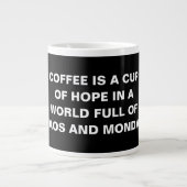 Speciale Minimalistische Grappige Koffie Quote Mok (Voorkant)