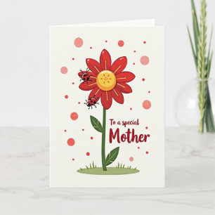 Speciale Moeder Bloem Liefde Kaart