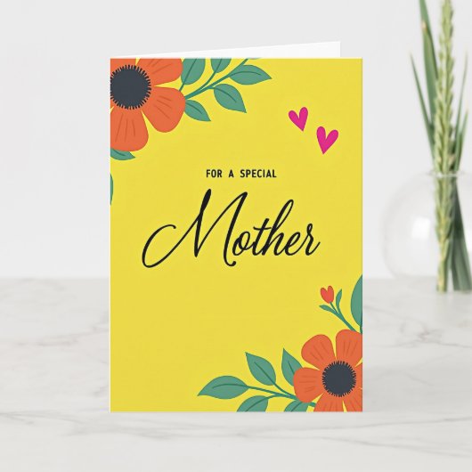 Speciale Moeder Bloemkaart Kaart (Voorkant)