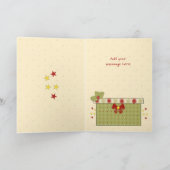 Speciale moeder en vader bij kerstfotobegroeting feestdagen kaart (Binnen)