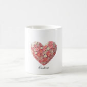 Speciale Moederdag Gift Geweldige Bloemenhart Koffiemok (Center)