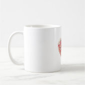 Speciale Moederdag Gift Geweldige Bloemenhart Koffiemok (Links)