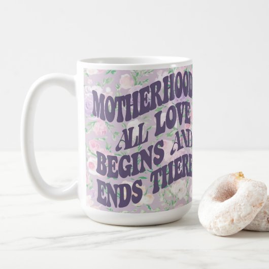 Speciale Moederdag met welgemeende quote Koffiemok (Met donut)