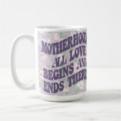 Speciale Moederdag met welgemeende quote Koffiemok (Links)