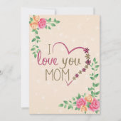 Speciale Moederdag Wenskaart Bedankkaart (Voorkant)