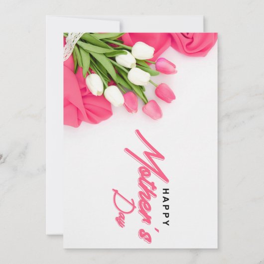 Speciale Moederdag Wenskaart Bedankkaart (Achterkant)