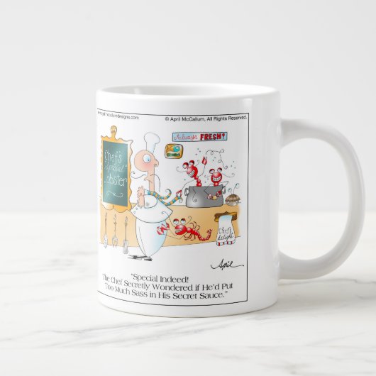 SPECIALE Mok Koffie Cartoon CHEF (Rechts)