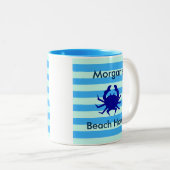 Speciale Mok Koffie voor winkelblauw krab (Voorkant rechts)