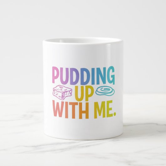 Speciale Mok "Pudding Up With Me" Grappige mok - S (Voorkant)