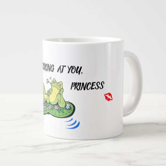 Speciale Mok Valentijnsdag Funny Love Kiss Frog (Voorkant rechts)