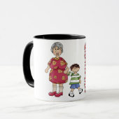 Speciale Mok voor Grandma Gift (Voorkant links)