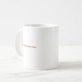 Speciale Mok voor levering - Roze (Voorkant links)