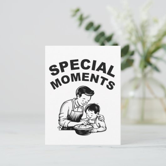 Speciale momenten Vaderdag Briefkaart (Staand voorkant)