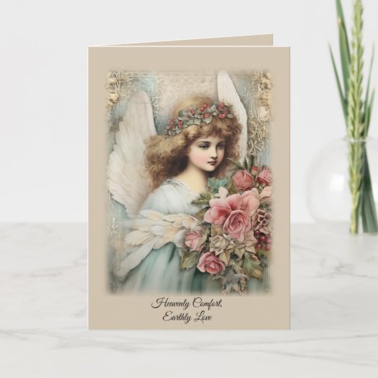Speciale Momenten Vintage-Stijl Engel Kaart (Voorkant)