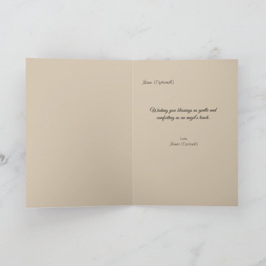 Speciale Momenten Vintage-Stijl Engel Kaart (Binnen)