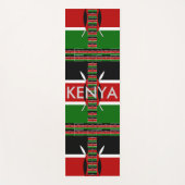 Speciale mooie Keniaanse Nationale Vlagkunstkleure Yogamat (Voorkant)