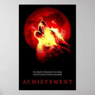 Speciale Motivatie  afdrukken van het Wolf-Poster Poster