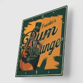 Speciale naam in het Caribisch gebied Dark Rum Bar Vierkante Klok (Hoek)