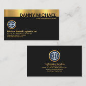 Speciale naam Silhouette Gold Layer CEO-stichter Visitekaartje (Voorkant / Achterkant)