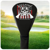 Speciale naam Soldaat Skull Dual Pistolen USA Vlag Golfheadcover