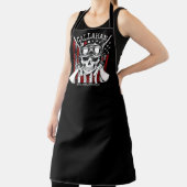 Speciale naam Soldaat Skull Dual Pistolen USA Vlag Schort (Insitu)