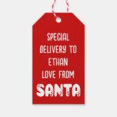 Speciale naam van het kind van de levering uit San Cadeaulabel (Voorkant)