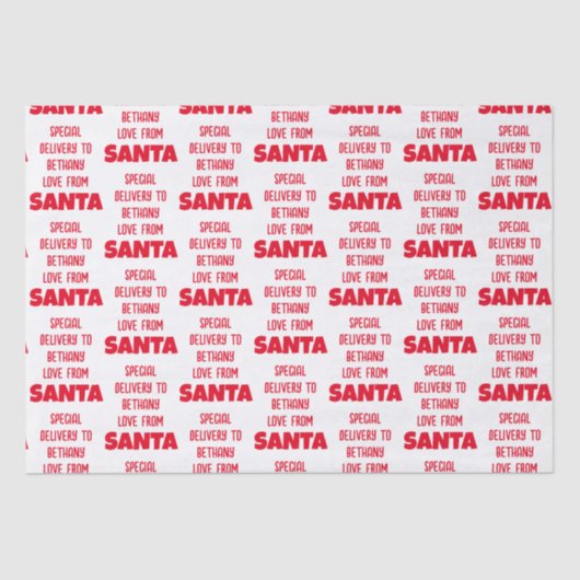 Speciale naam van het kind van de levering uit San Tissuepapier (Voorkant)