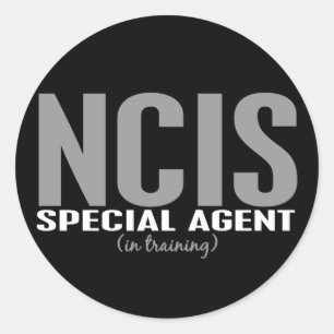 Speciale NCIS-agent in opleiding 1 Ronde Sticker