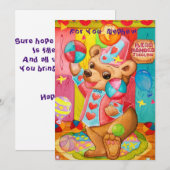 Speciale Nephew Birthday Greetings Card. Bedankkaart (Voorkant / Achterkant)