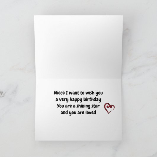 "SPECIALE NICHT" OP UW VERJAARDAGSKAART KAART (Binnen)