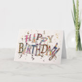 "SPECIALE NICHT" OP UW VERJAARDAGSKAART KAART (Voorkant)